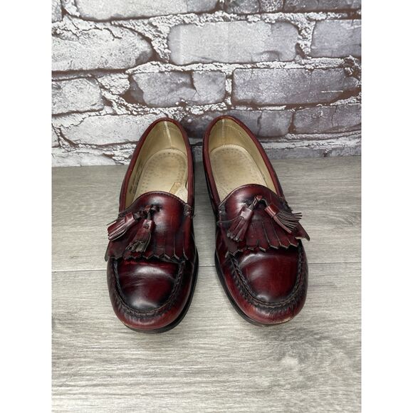 G.H. Bass & Co. Weejuns Burgundy Leather Kiltie Tassel Loafers Men Sz 9.5B US/43 - Picture 12 of 16